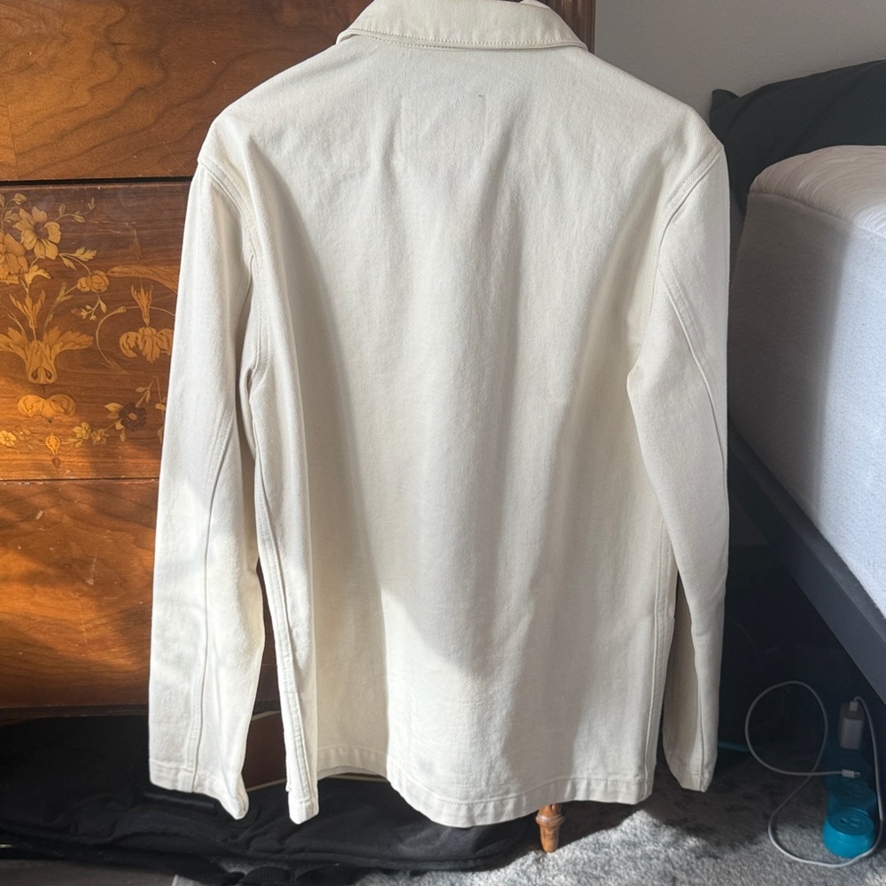Sandro White Denim Jacket - Picture 2 of 3
